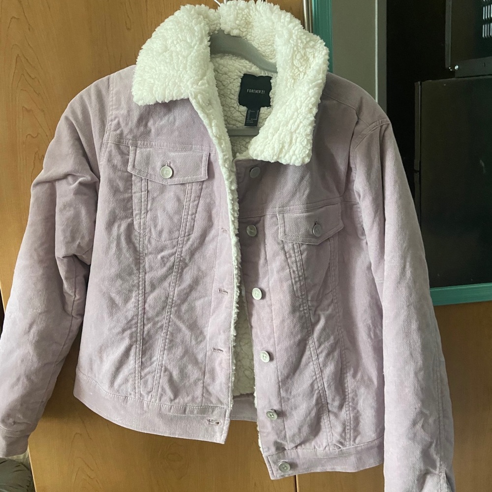 Fur jean jacket